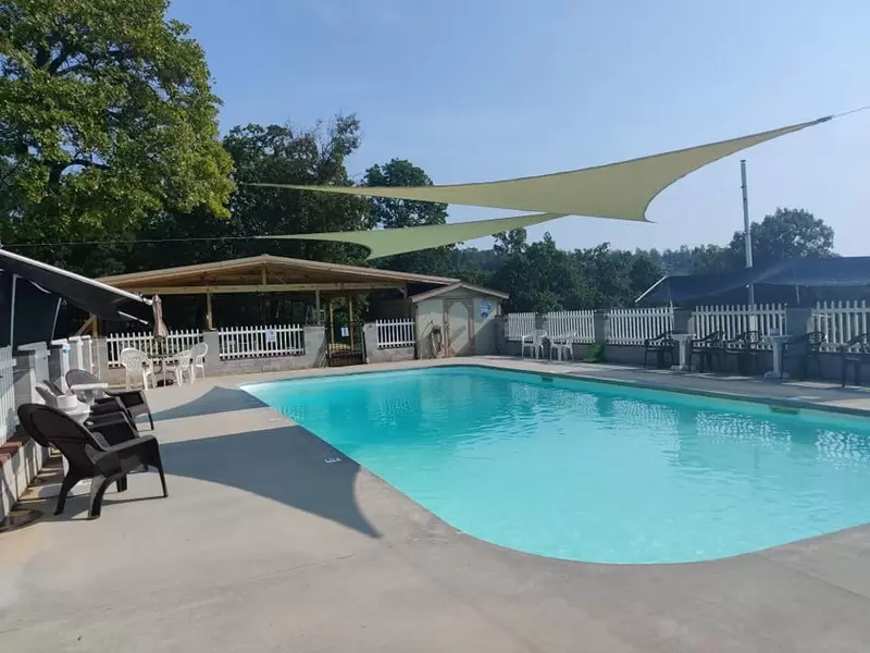 View of the Keller's Kove swimming pool